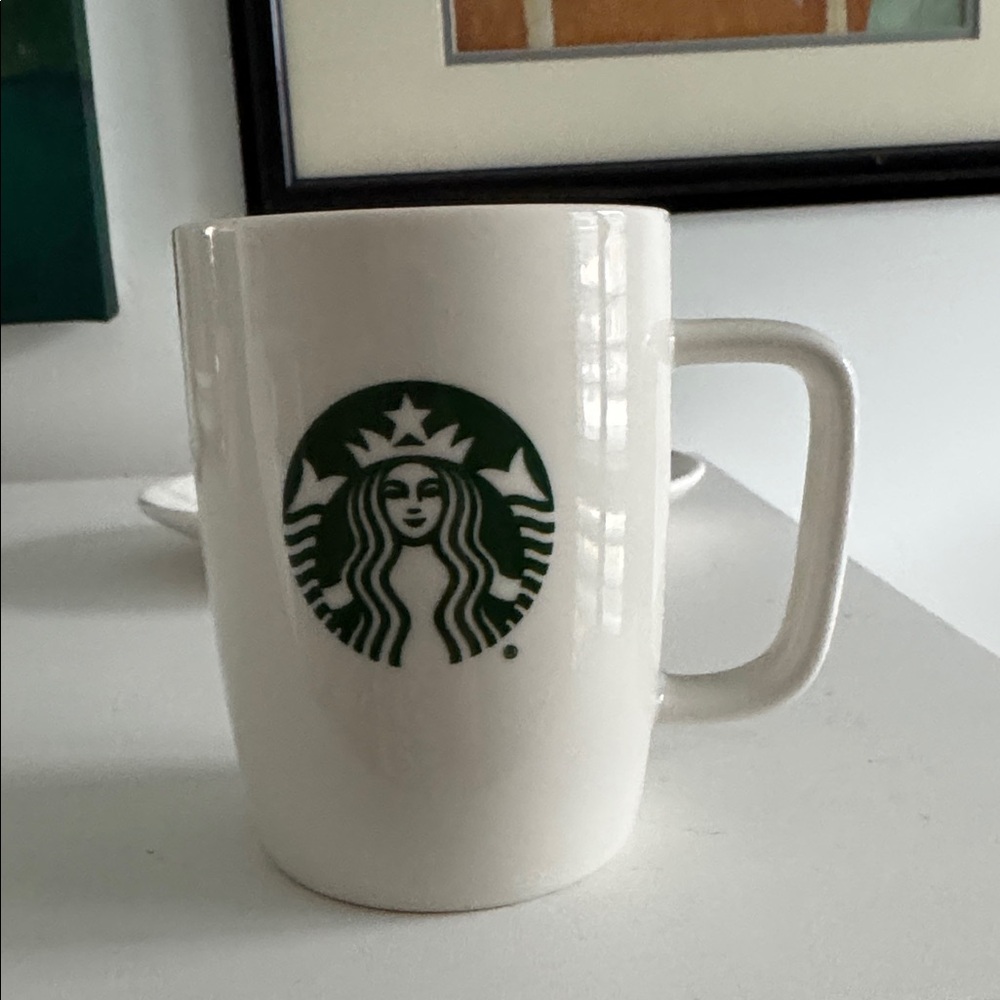 Starbucks Classic White Mug (2018) and Saucer (2004) - Picture 4 of 8